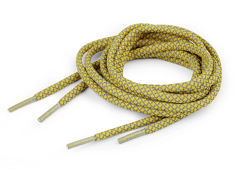 Reflektierende schnürsenkel für turnschuhe, sweatshirt länge 130 cm - Orange (2 Stücke)