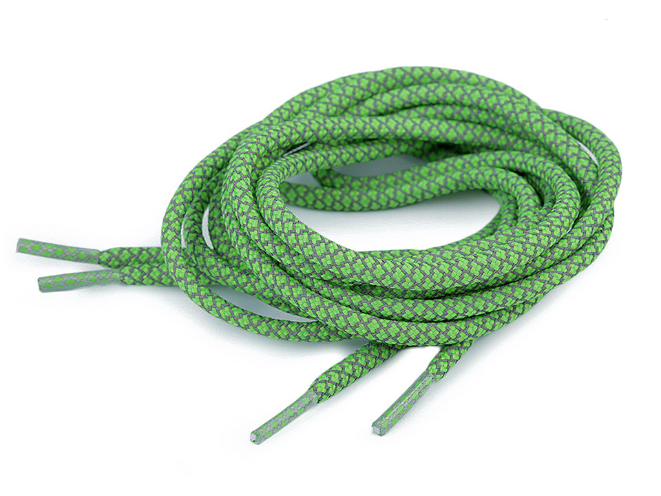 Reflektierende schnürsenkel für turnschuhe, sweatshirt länge 130 cm - Orange (2 Stücke)