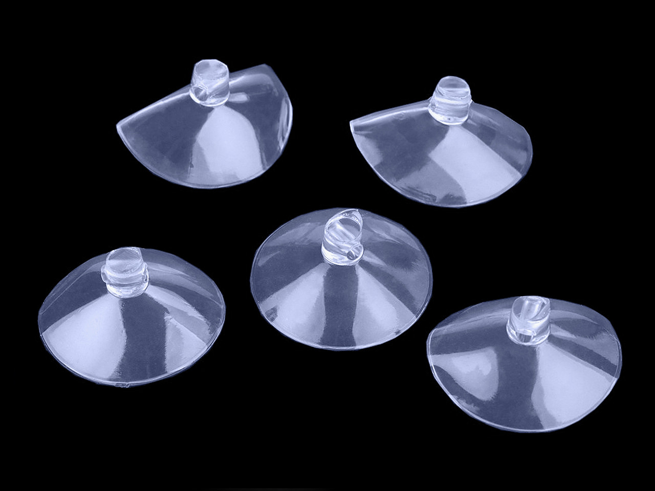 Saugnapf / saugknopf für dekorationen ø40 mm - Transparent (200 Stücke)