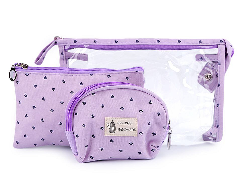 Kosmetiktaschen 3 stk. set - Mint (1 Set)