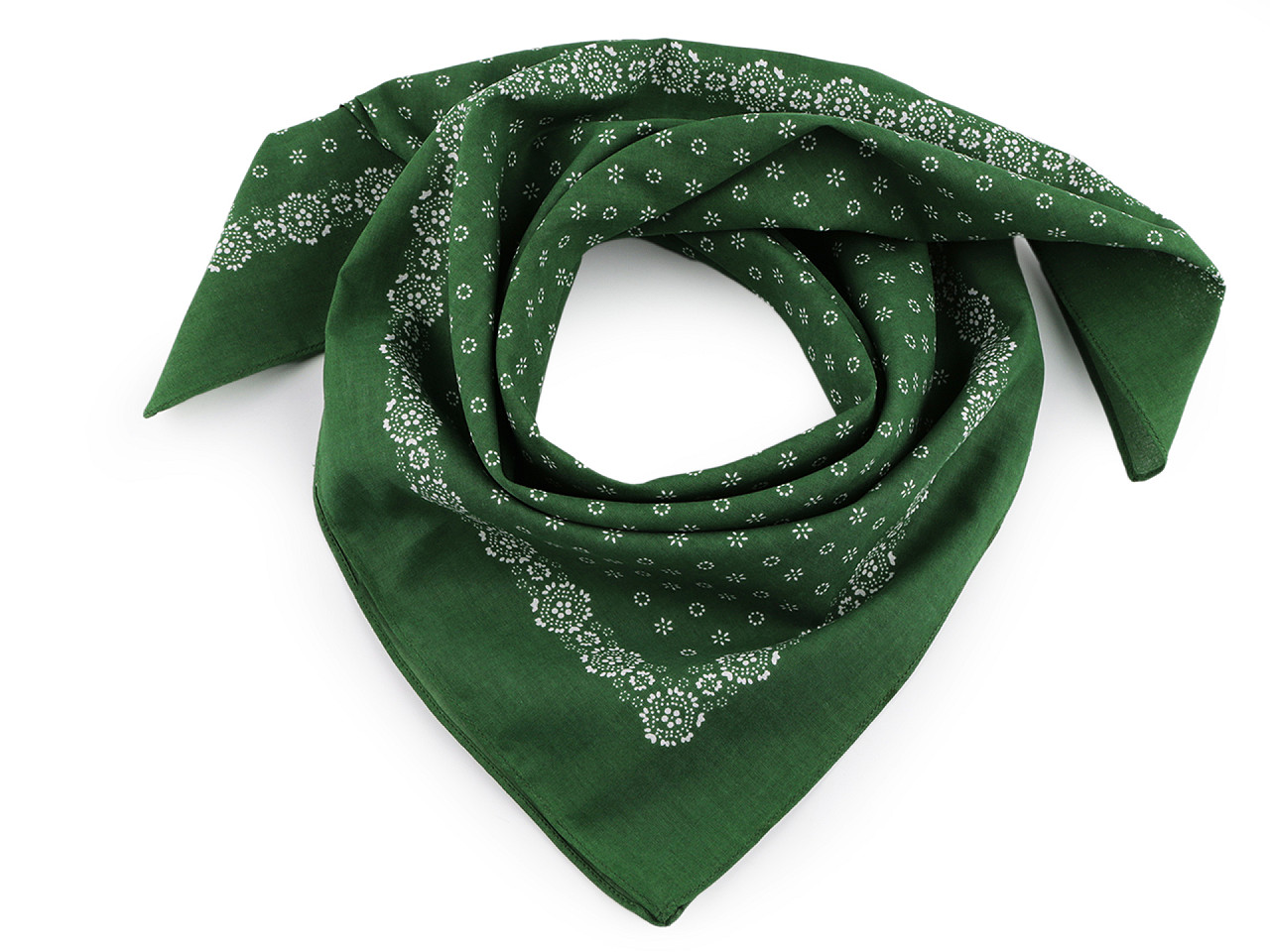 Halstuch aus baumwolle kleine blüten 70x70 cm - Dunkelblau (1 Stück)