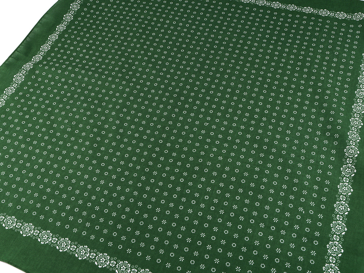 Halstuch aus baumwolle kleine blüten 70x70 cm - Dunkelblau (1 Stück)