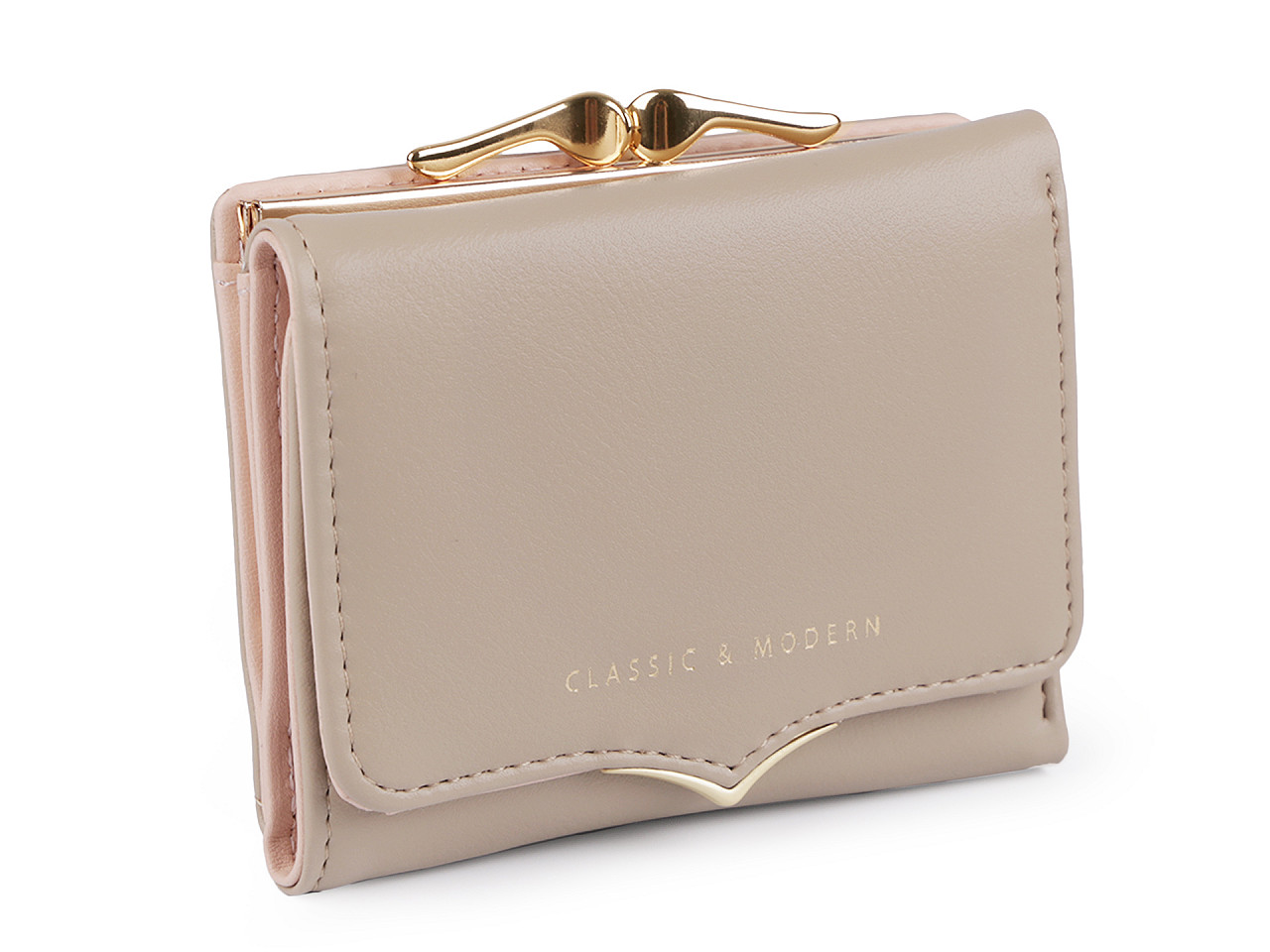 Geldbörse für damen 9x11 cm - Puderig (1 Stück)