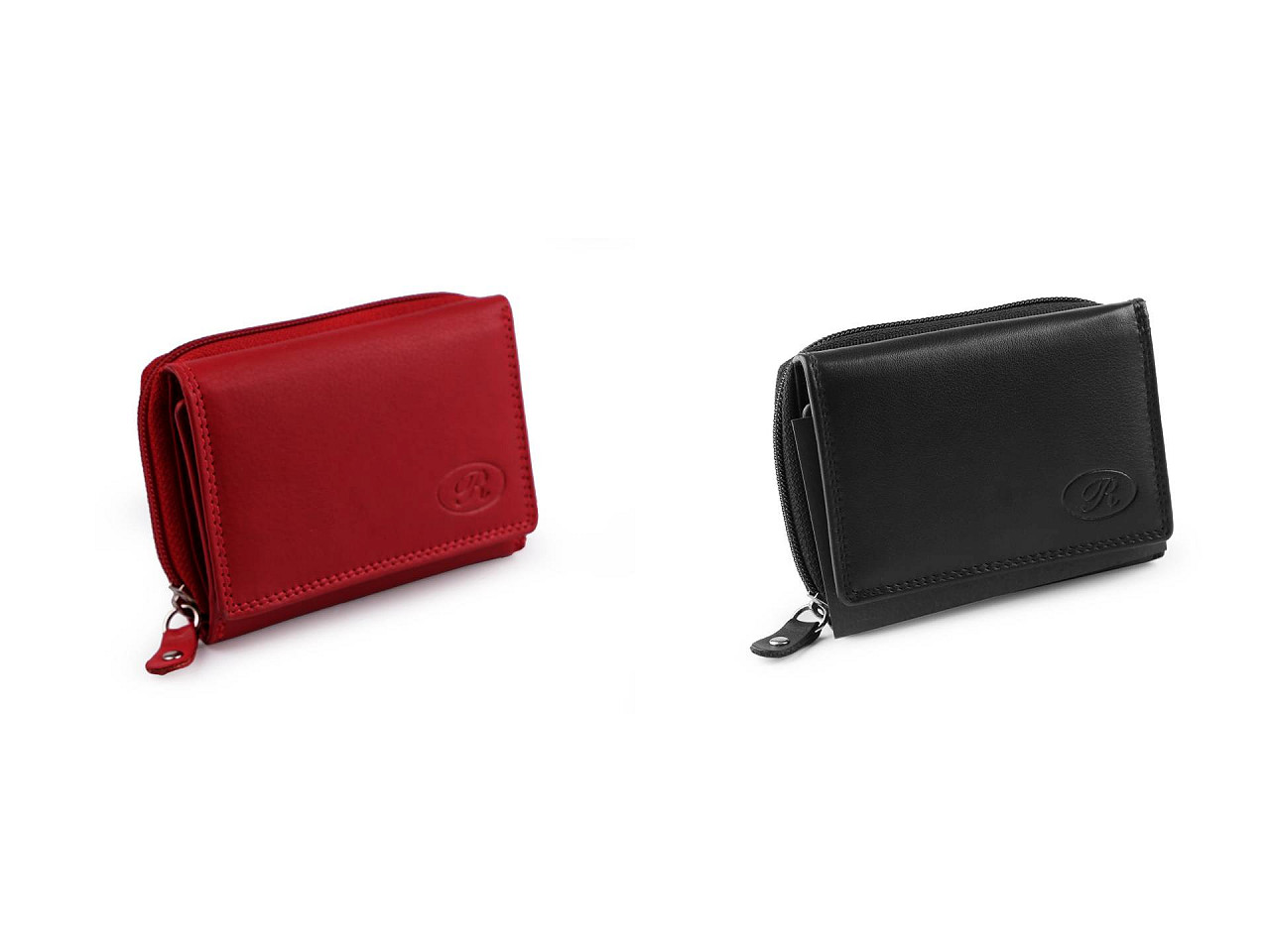 Damen geldbörse aus leder - Rot (1 Stück)