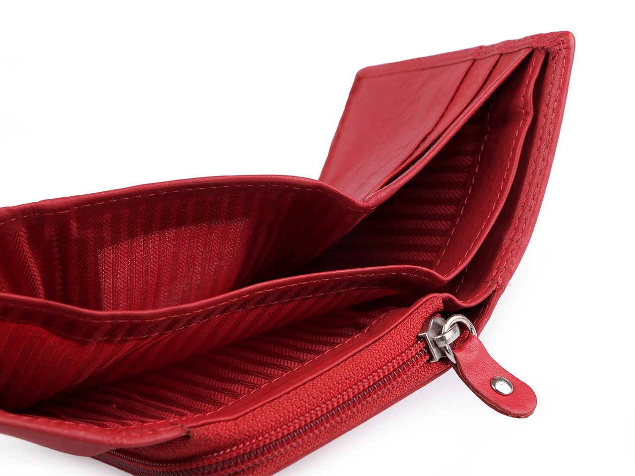 Damen geldbörse aus leder - Rot (1 Stück)