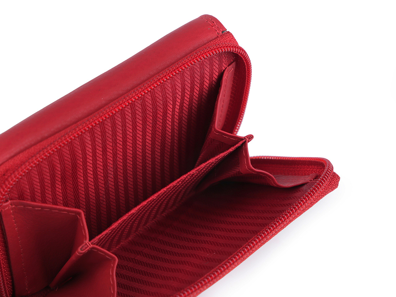 Damen geldbörse aus leder - Rot (1 Stück)