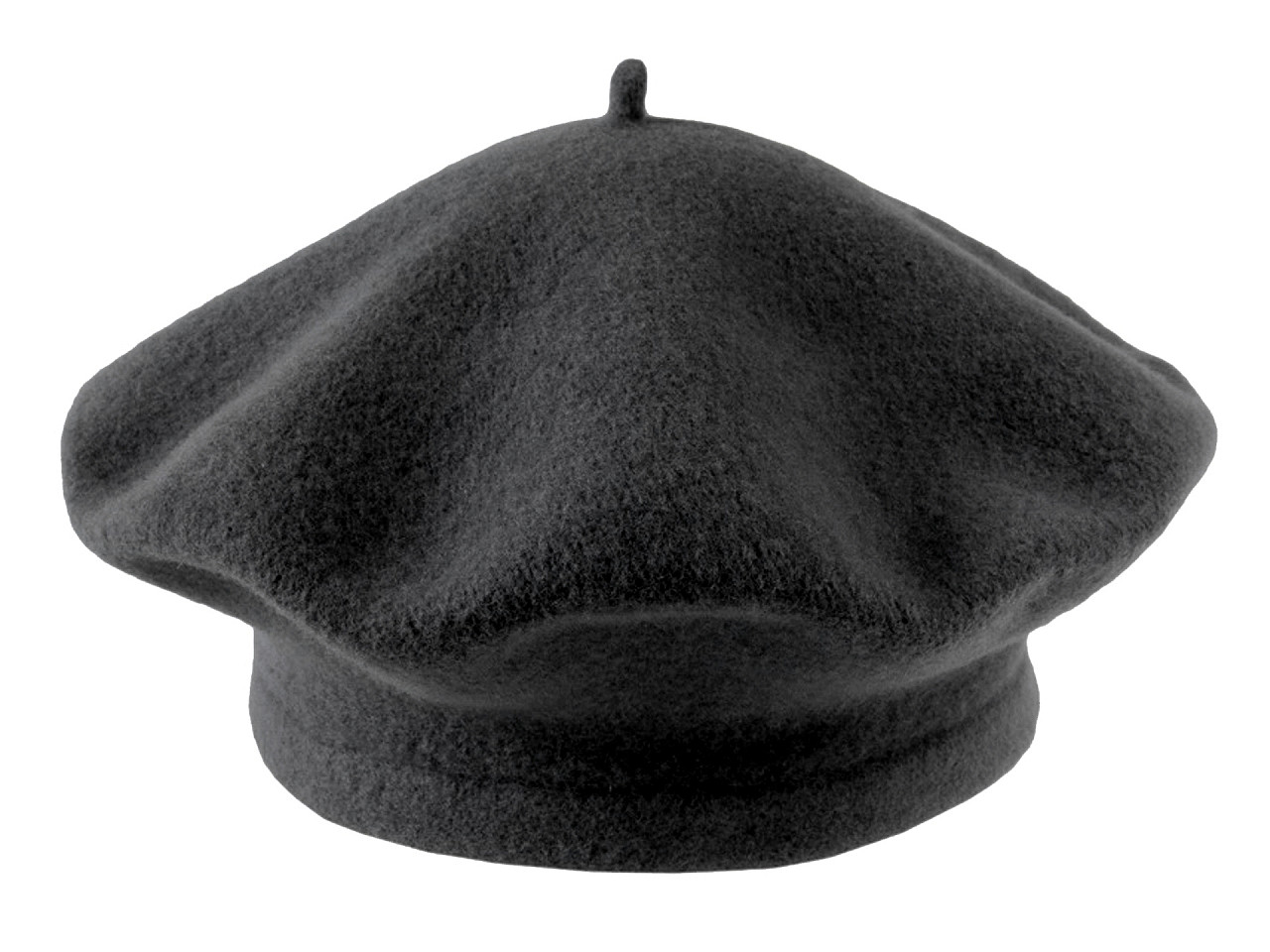 Damen / mädchen baskenmütze tonak 100% wolle - Schwarz (1 Stück)