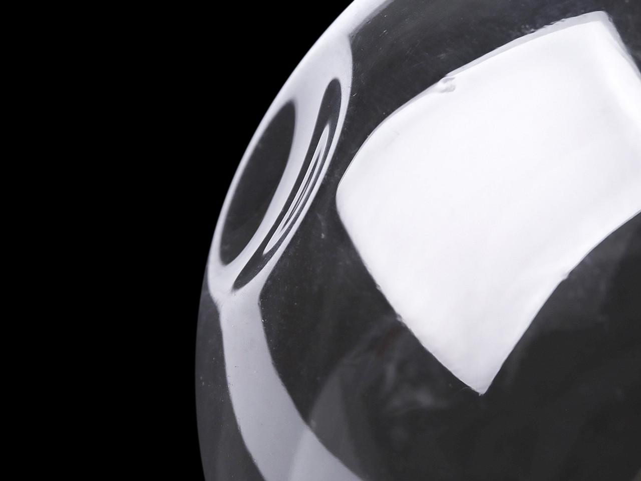 Weihnachtskugel zum verzieren, ø 10 cm, 2. wahl - Transparent (6 Stücke)