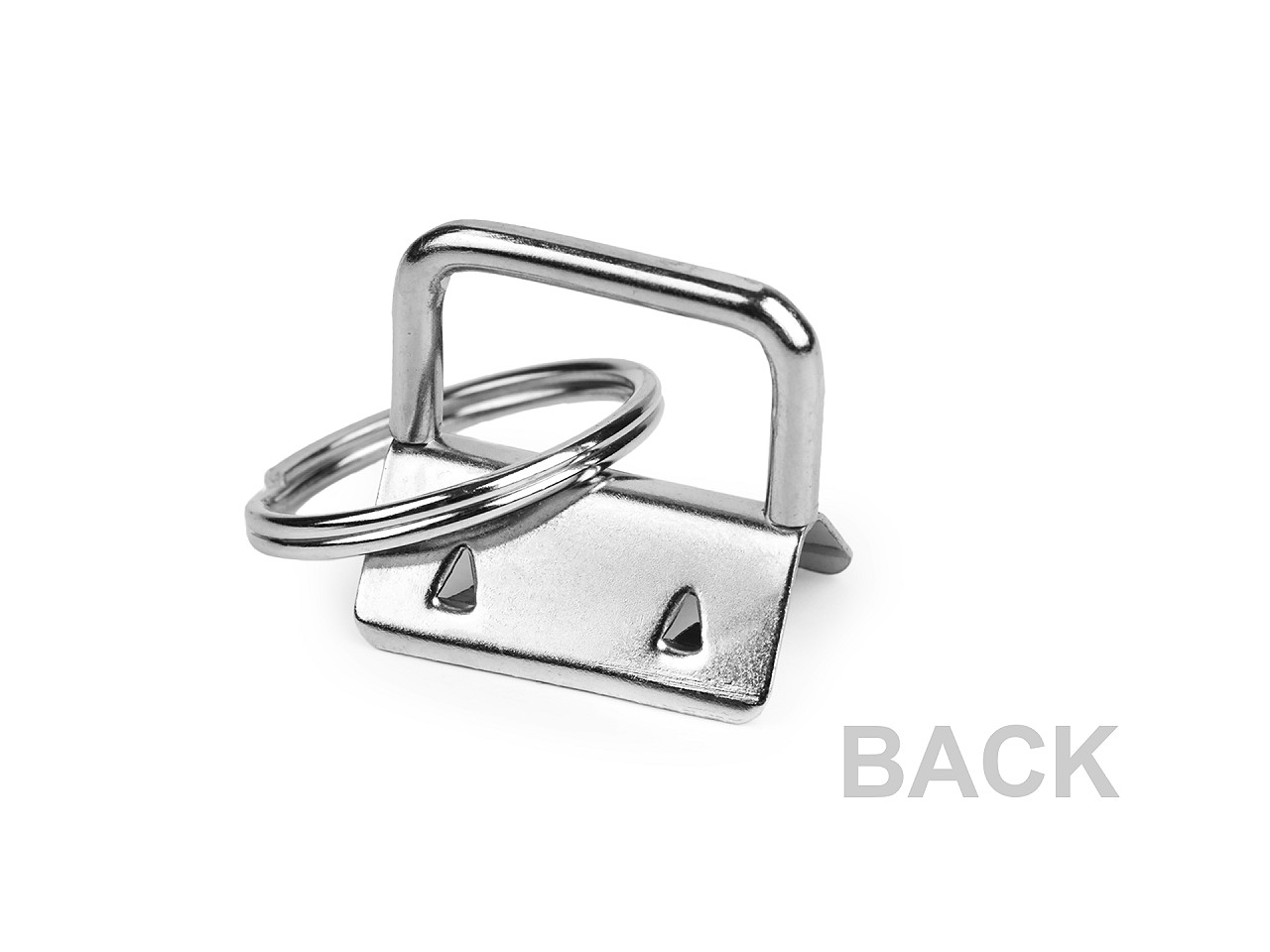 Metallendkappe mit ring breite 25 mm - Nickel (2 Stücke)