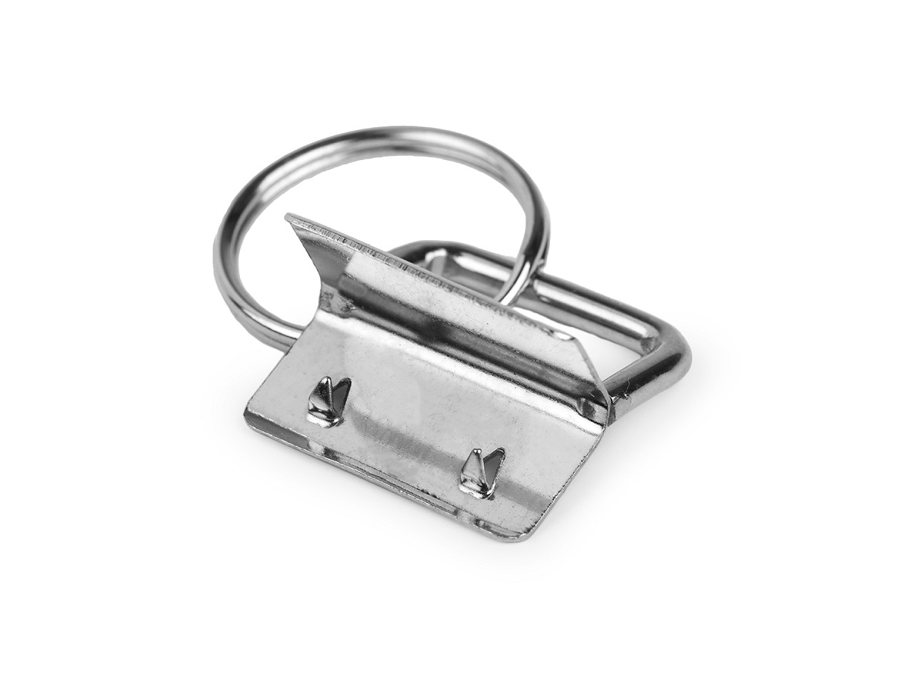 Metallendkappe mit ring breite 25 mm - Nickel (2 Stücke)