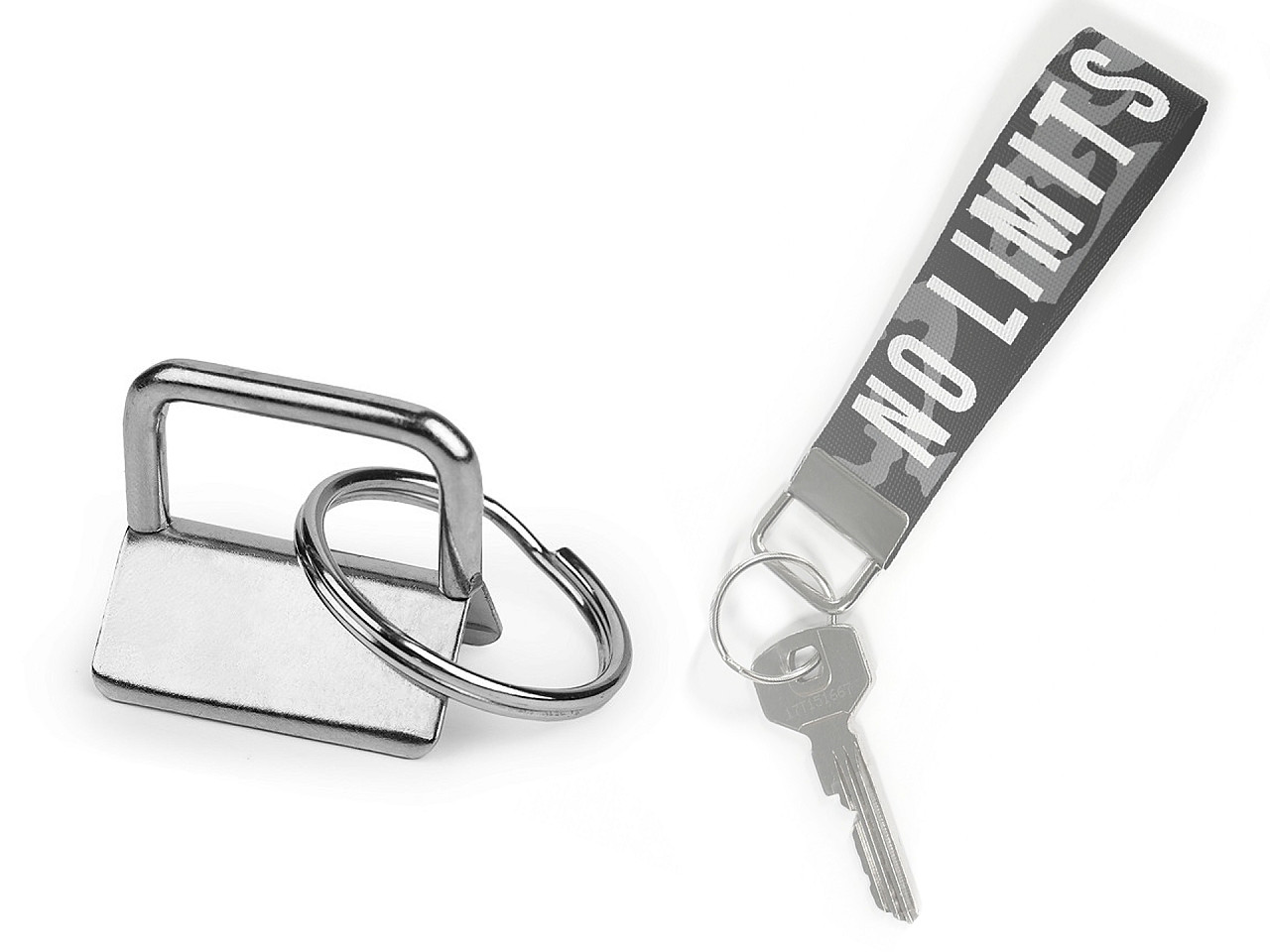 Metallendkappe mit ring breite 25 mm - Nickel (2 Stücke)