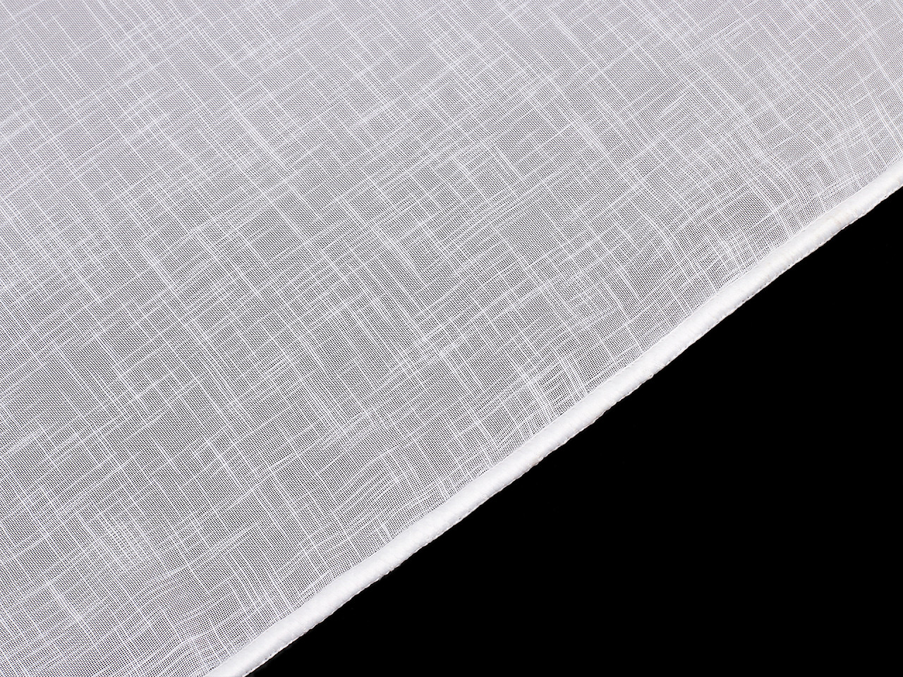 Vorhang / voile strukturiert mit blei breite 276 cm - Off white (1 Meter)