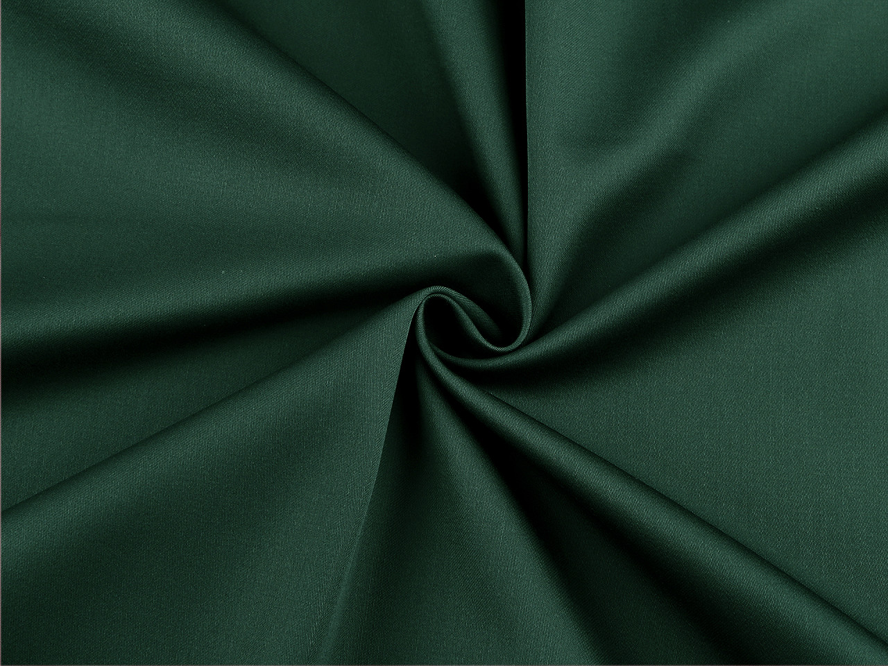 Baumwollsatin glatt breite 220 cm - Dunkelgrün (1 Meter)