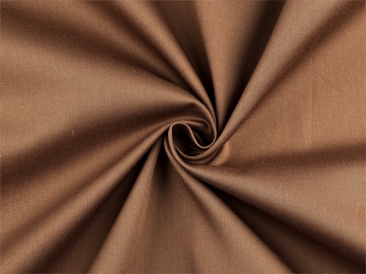 Baumwollsatin glatt breite 220 cm - Braun (1 Meter)