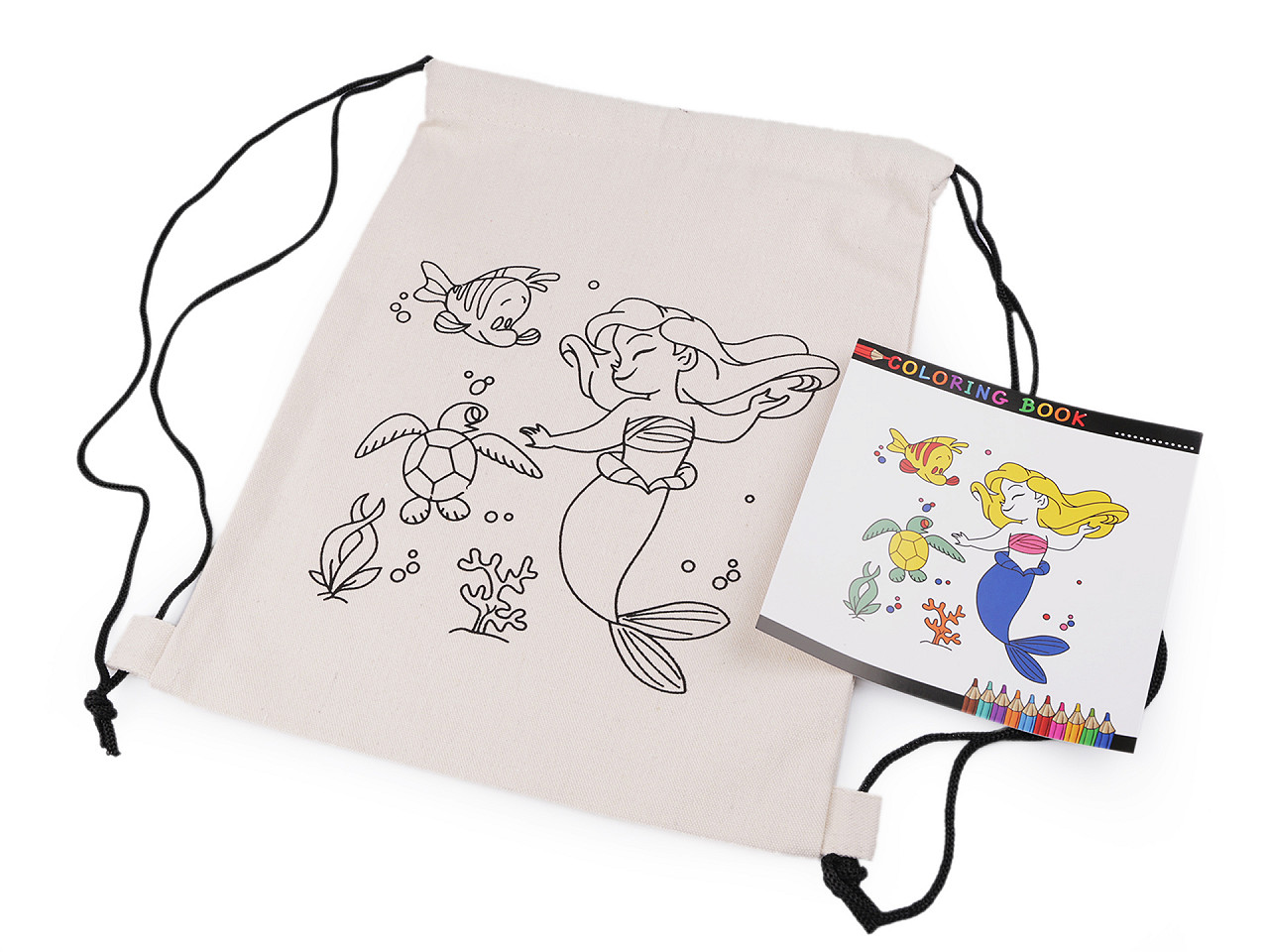 Baumwoll-/ schuhbeutel zum bemalen 27 x 35 cm - Naturfarbe hell (1 Stück)