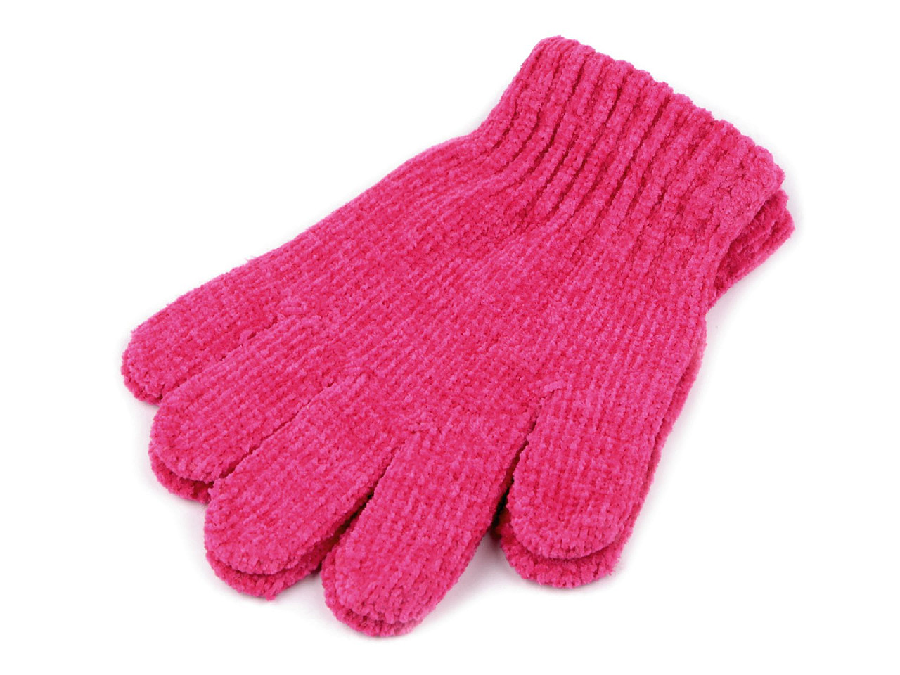 Chenille-handschuhe für kinder - Grau (1 Paar)