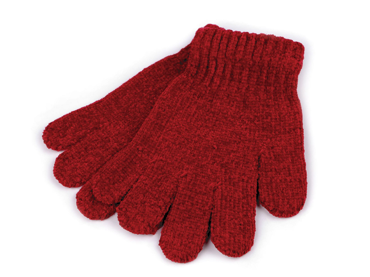 Chenille-handschuhe für kinder - Grau (1 Paar)