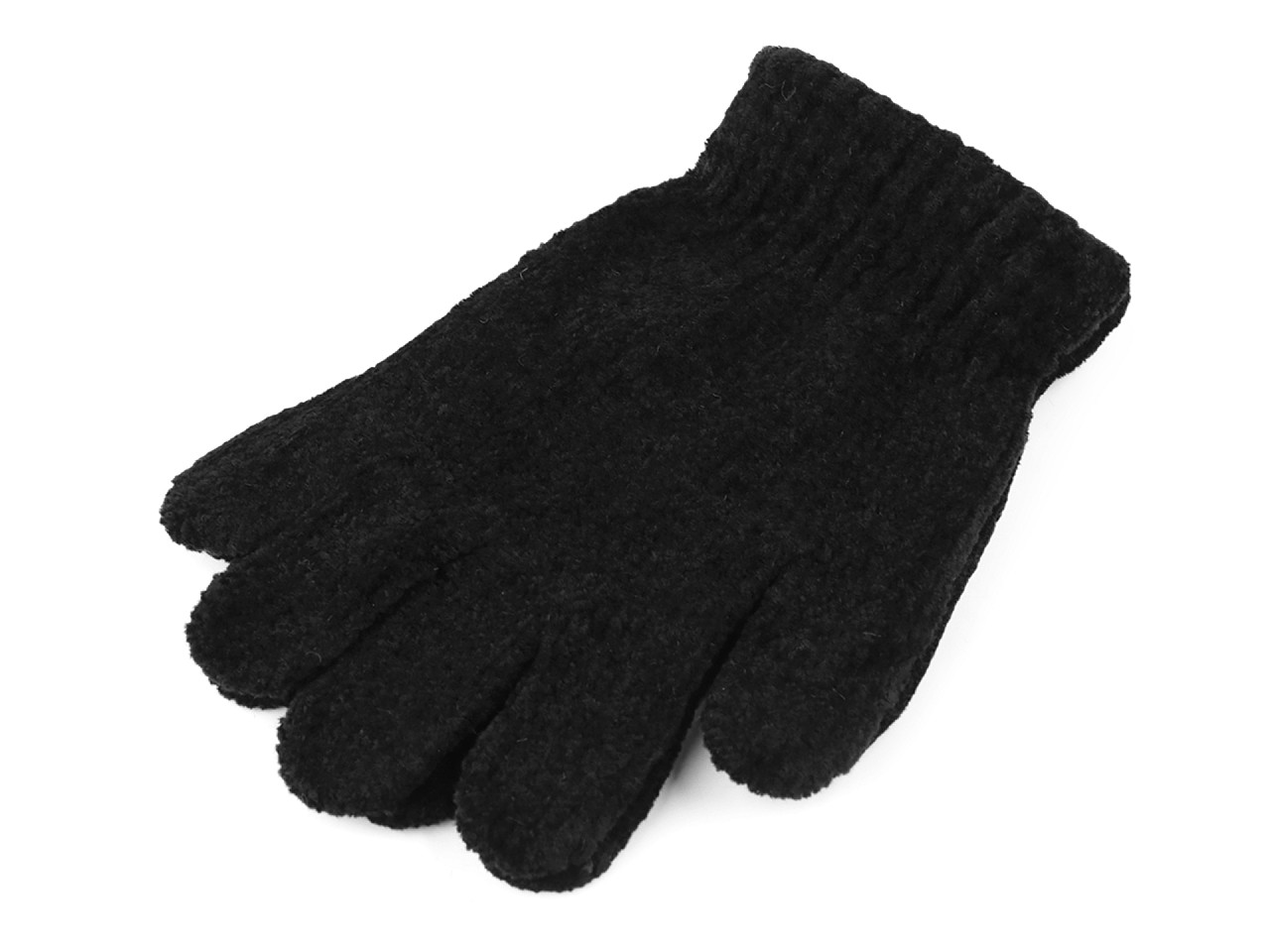 Chenille-handschuhe für kinder - Grau (1 Paar)
