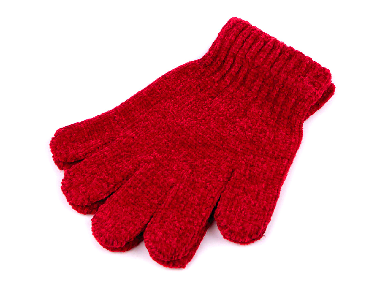 Chenille-handschuhe für kinder - Grau (1 Paar)