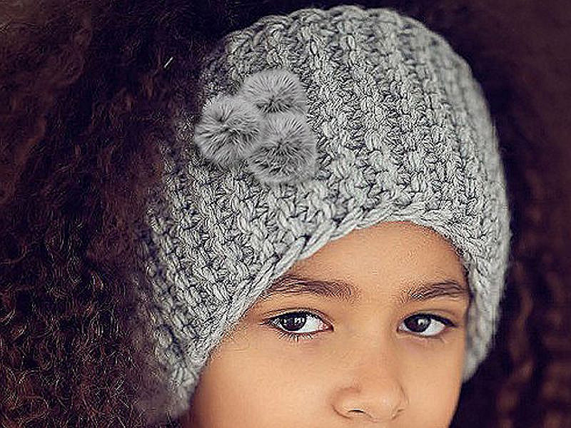 Applikation fellbommel ø 3 cm - Grau hematit (10 Stücke)