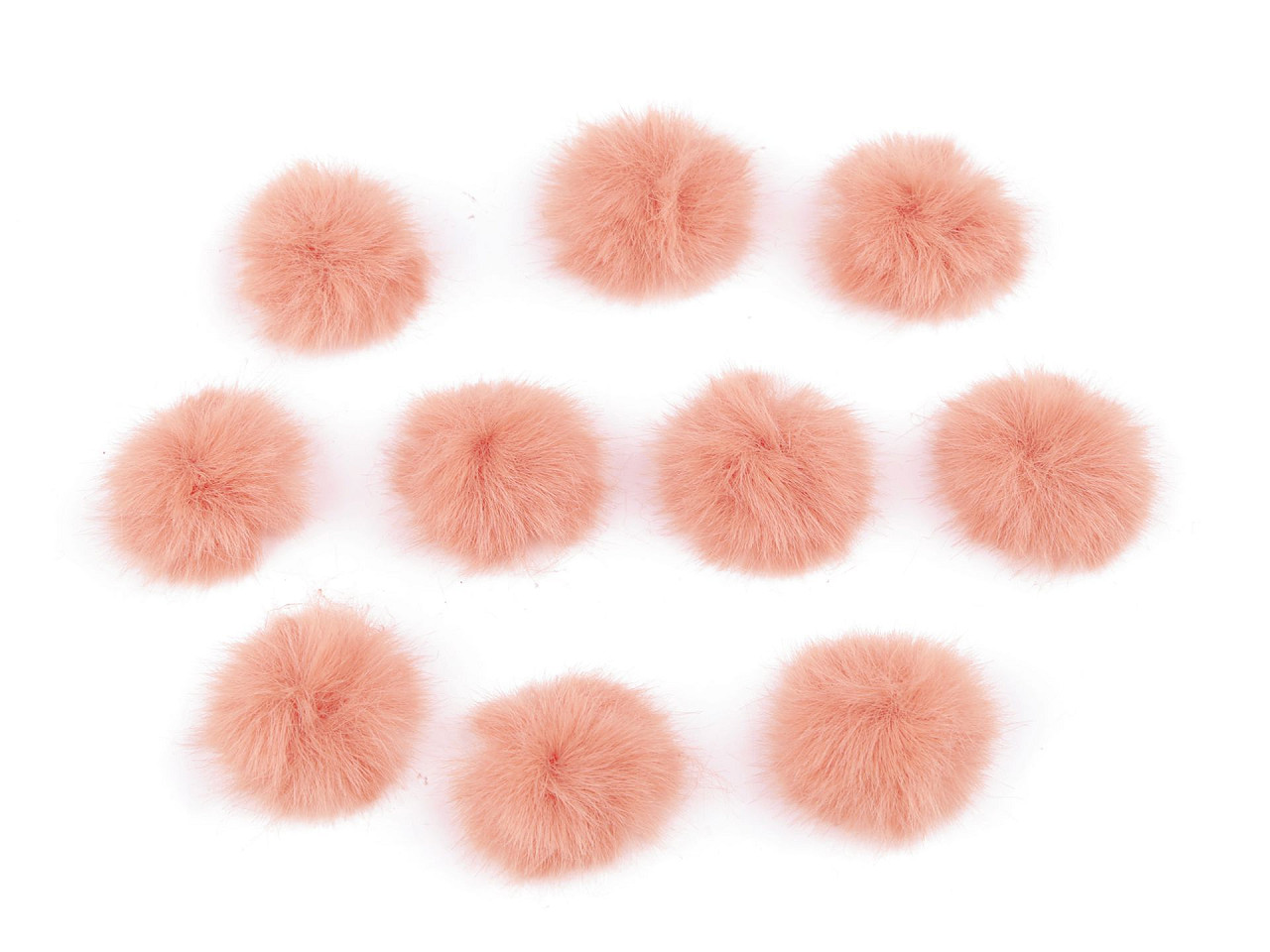 Applikation fellbommel ø 3 cm - Grau hematit (10 Stücke)