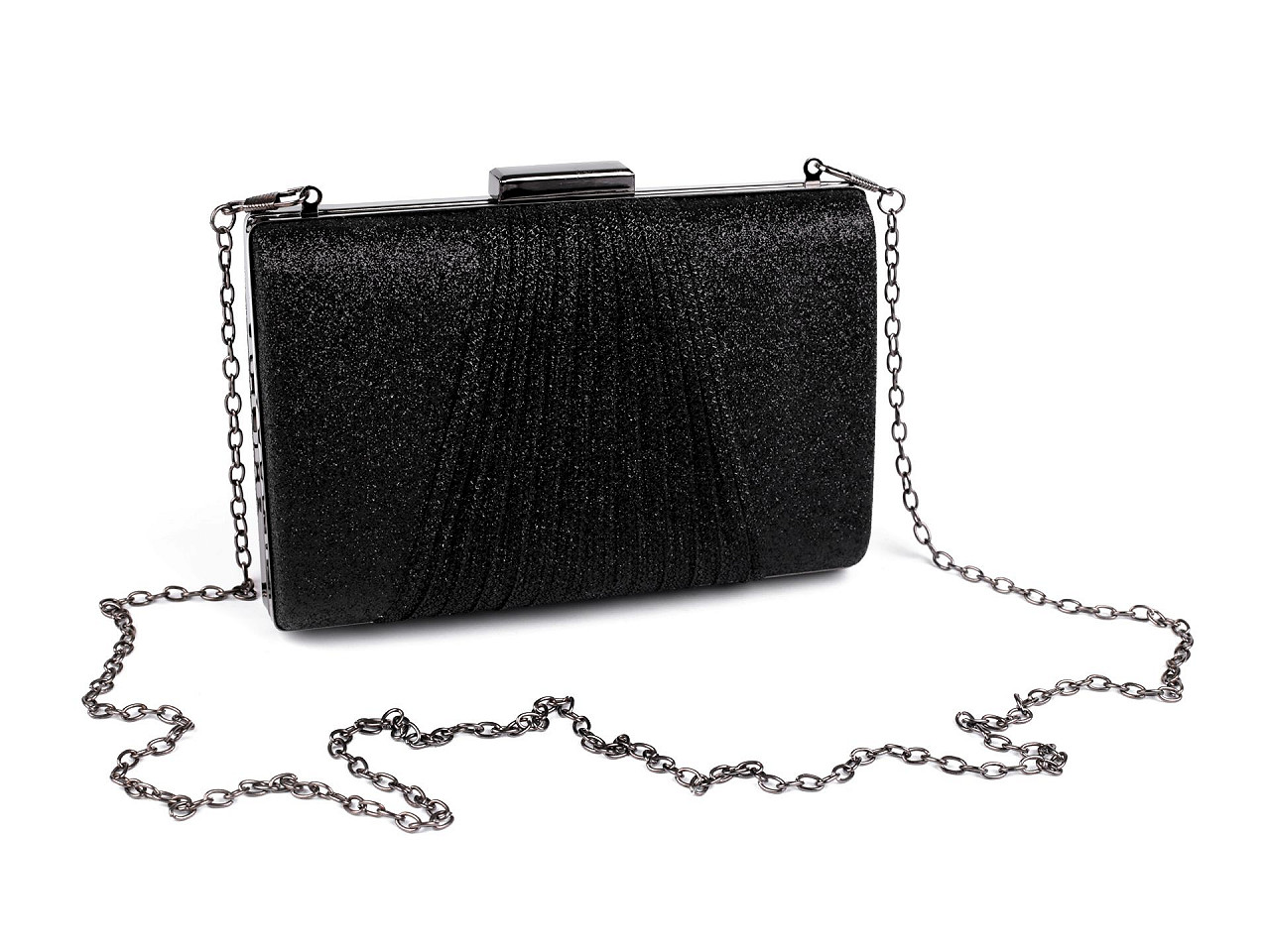 Handtasche – clutch mit glitzer - Schwarz (1 Stück)