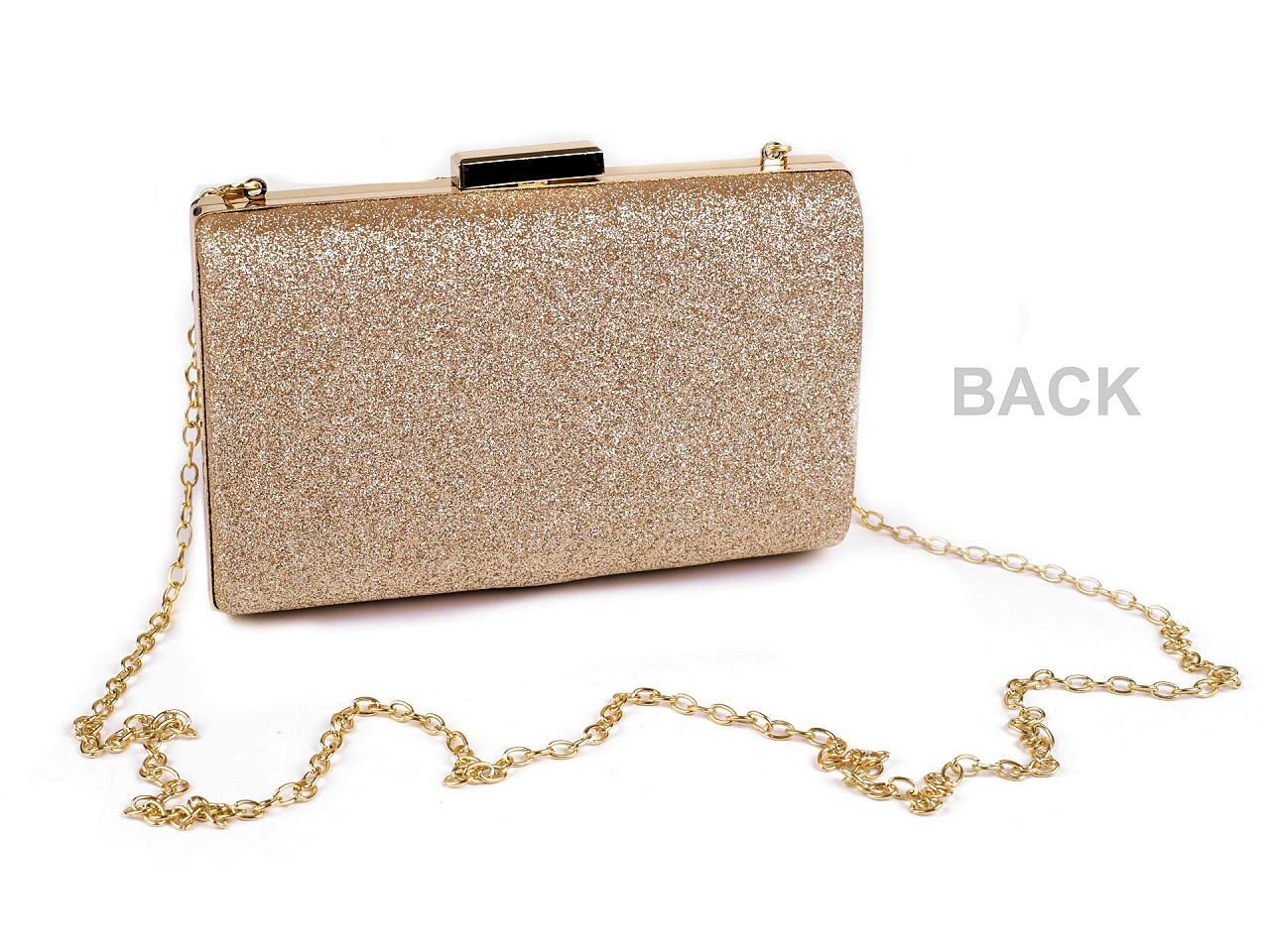 Handtasche – clutch mit glitzer - Schwarz (1 Stück)