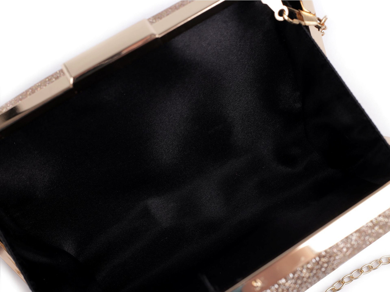 Handtasche – clutch mit glitzer - Schwarz (1 Stück)