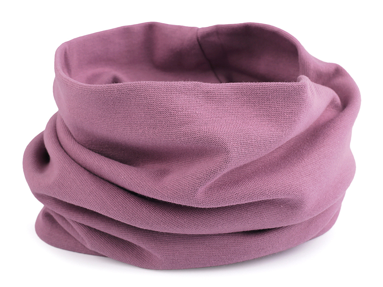 Baumwoll-mütze/loop schal, unisex - Altrosa (1 Stück)