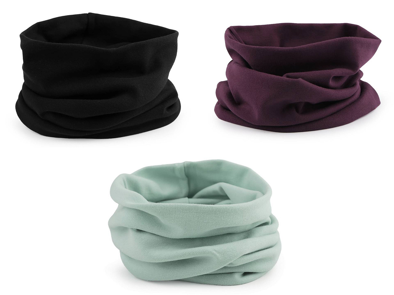 Baumwoll-mütze/loop schal, unisex - Altrosa (1 Stück)