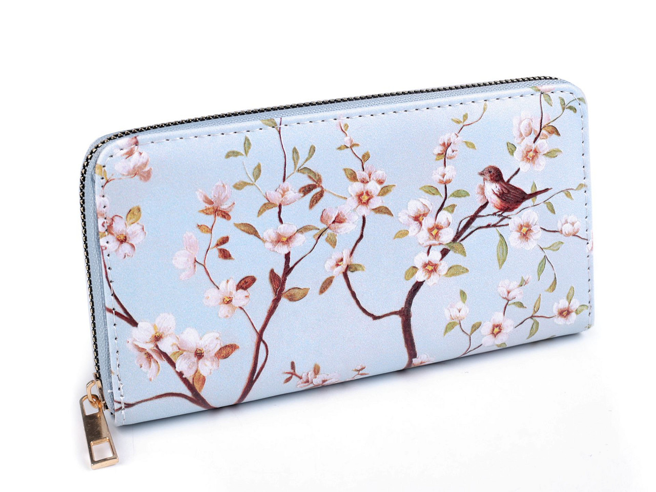 Geldbörse für damen 9,5 x 19 cm - Hellblau (1 Stück)