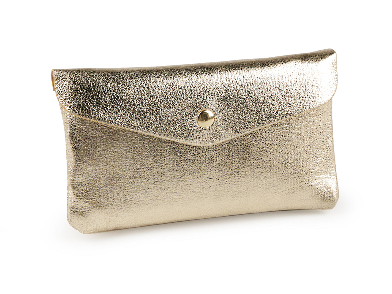 Geldbörse metallisch, 9 x 16 cm - Silber (1 Stück)