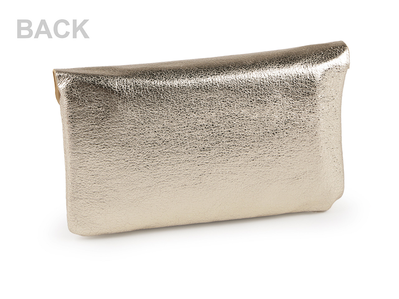 Geldbörse metallisch, 9 x 16 cm - Silber (1 Stück)