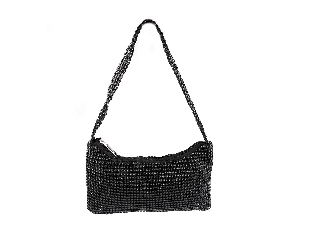 Handtasche 22 x 13 cm - Schwarz (1 Stück)