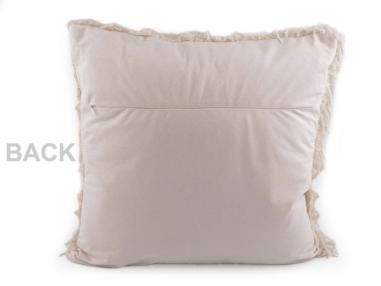 Kissenbezug mit federchen, 45 x 45 cm - Hell-grau (1 Stück)