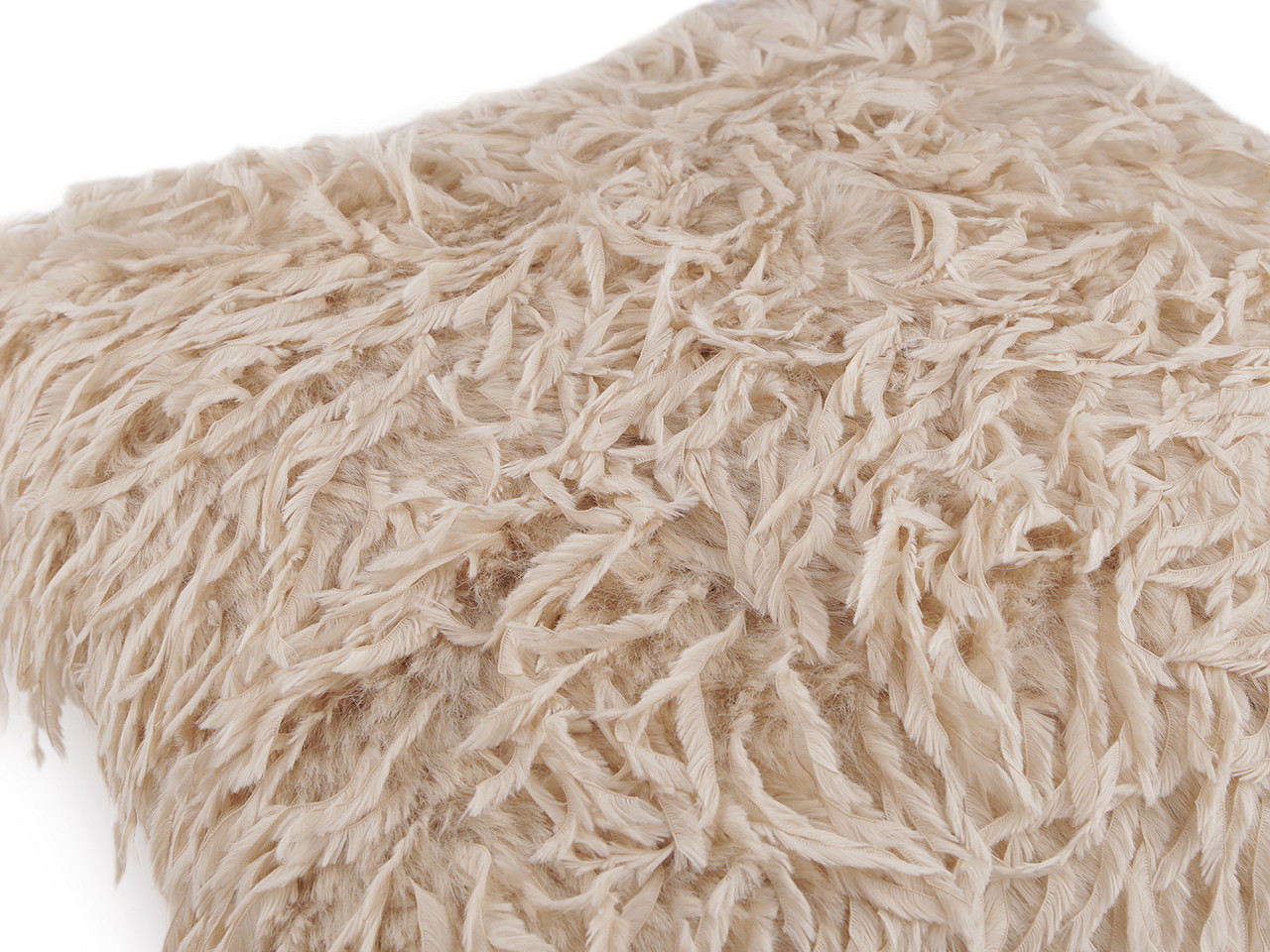 Kissenbezug mit federchen, 45 x 45 cm - Hell-grau (1 Stück)