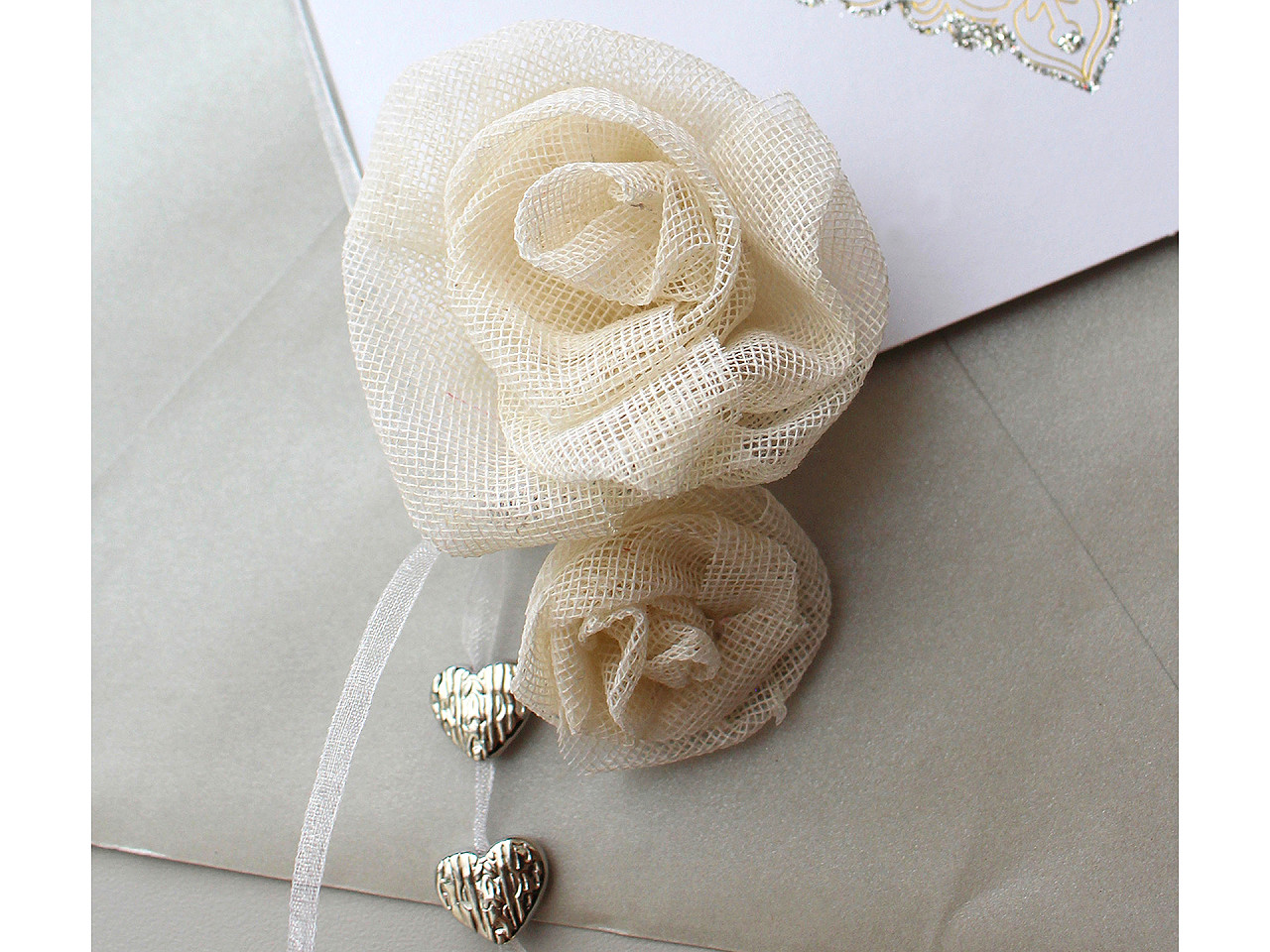 Baumwolltüll, breite 50 cm - Beige (1 Meter)