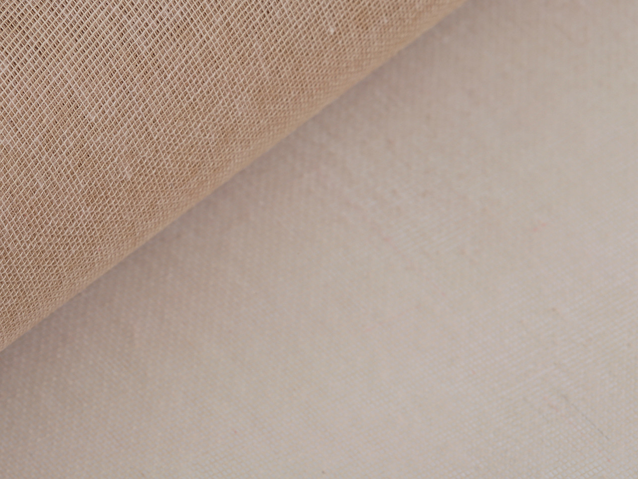 Baumwolltüll, breite 50 cm - Beige (1 Meter)