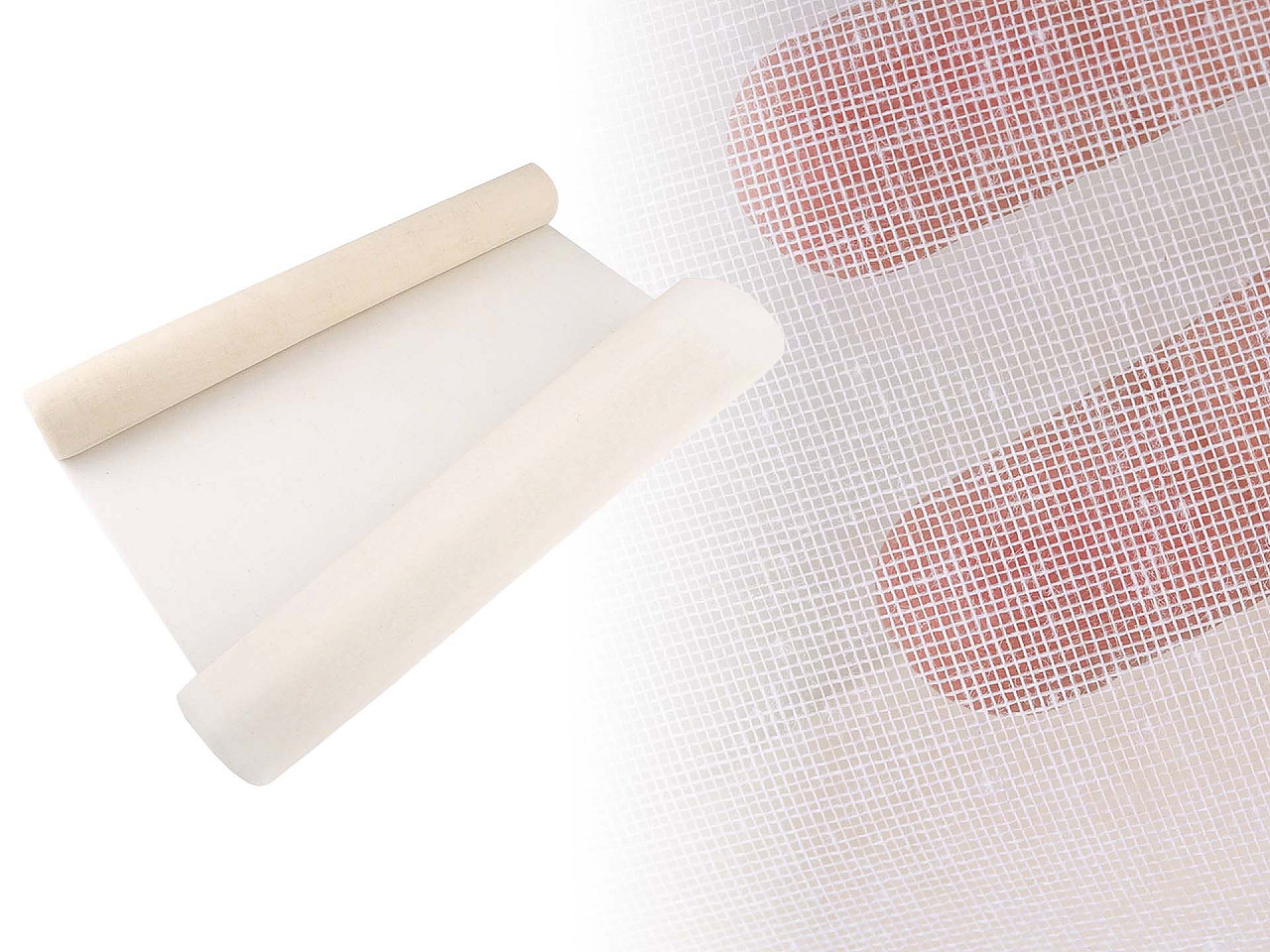 Baumwolltüll, breite 50 cm - Beige (1 Meter)