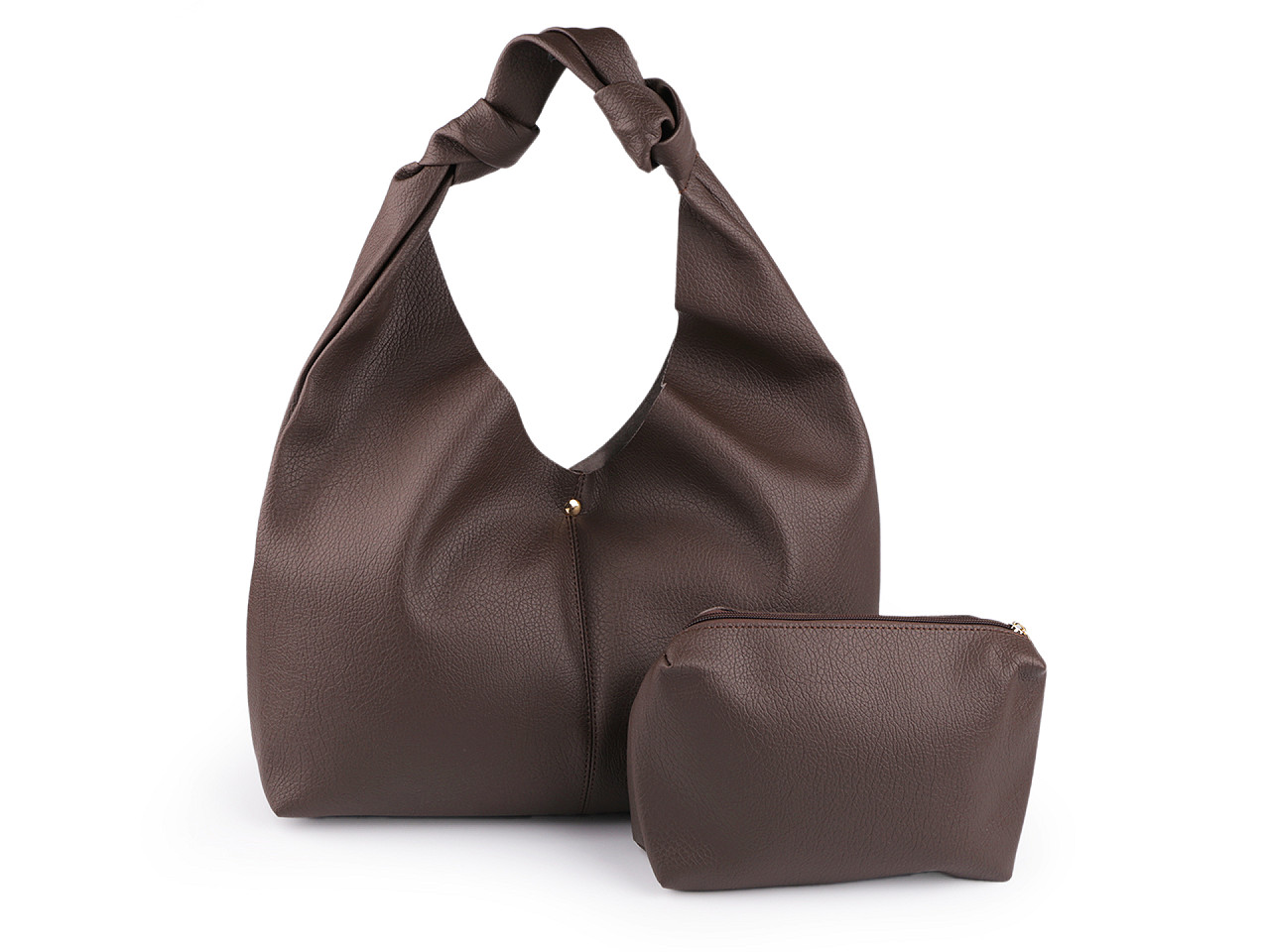 Große handtasche mit etui, 47 x 30 cm - Schwarz (1 Stück)