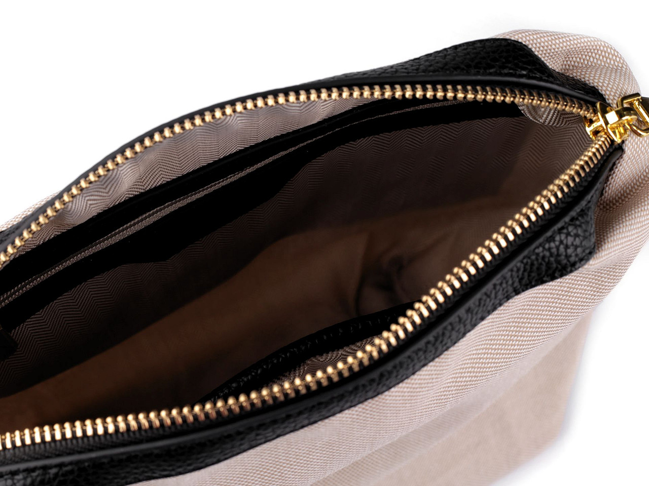 Große handtasche mit etui, 42 x 36 cm - Schwarz (1 Stück)