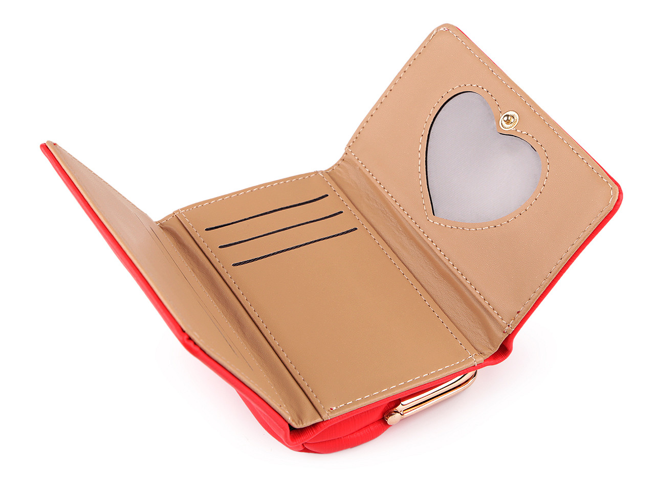 Geldbörse für damen/mädchen, 9 x 13 cm - Schwarz (1 Stück)