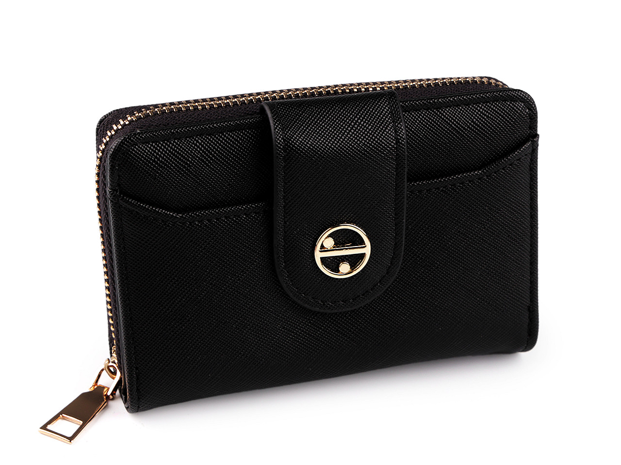 Geldbörse für damen, 9 x 13 cm - Schwarz (1 Stück)