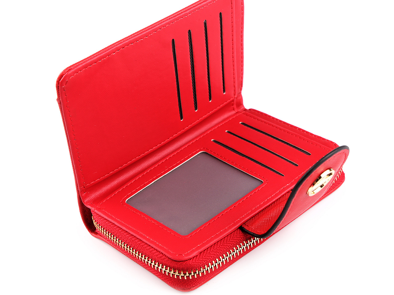 Geldbörse für damen, 9 x 13 cm - Schwarz (1 Stück)