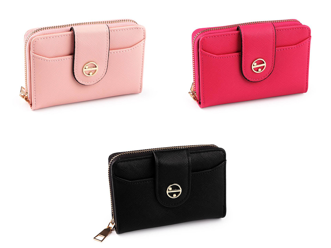 Geldbörse für damen, 9 x 13 cm - Schwarz (1 Stück)