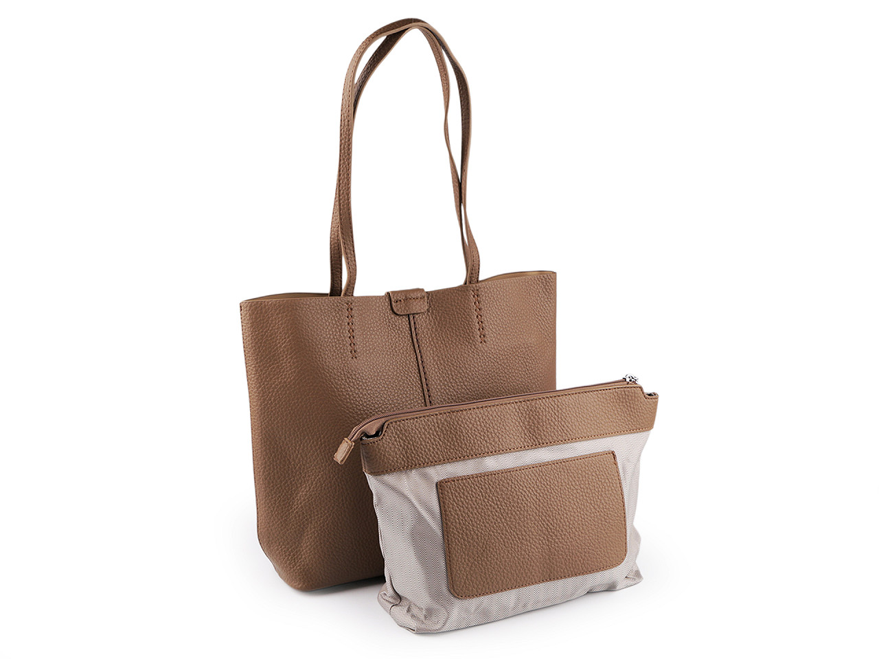 Handtasche mit etui, 38 x 30 cm - Schwarz (1 Stück)