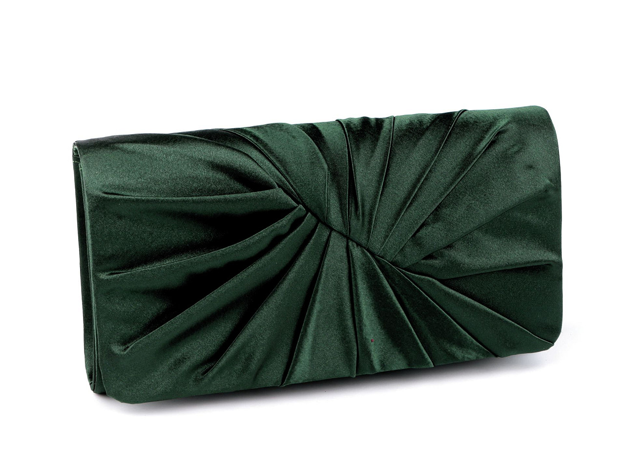 Clutch/abendtasche aus satin - Dunkelgrün (1 Stück)