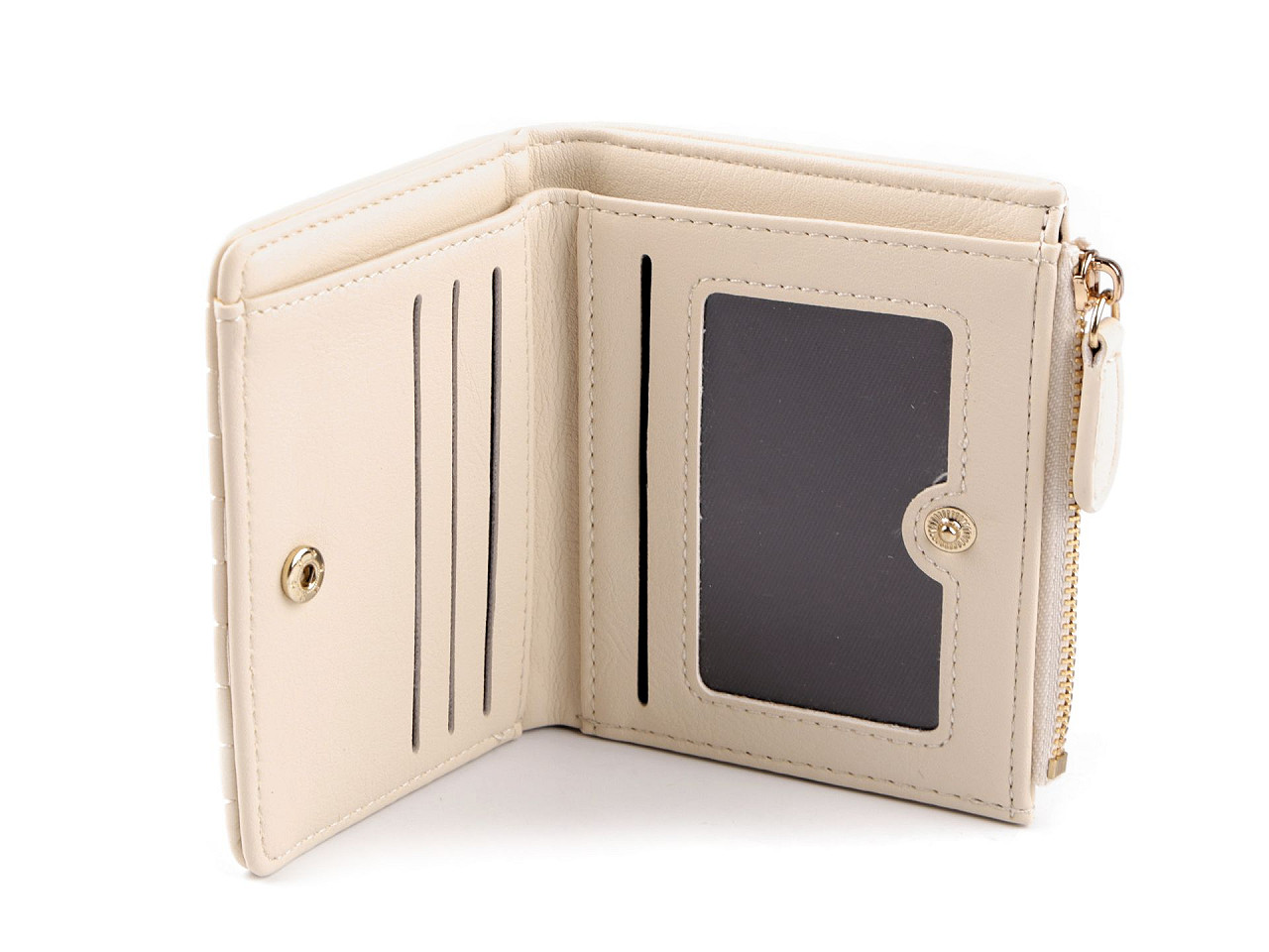 Geldbörse für damen gestickt, 9 x 12 cm - Schwarz (1 Stück)