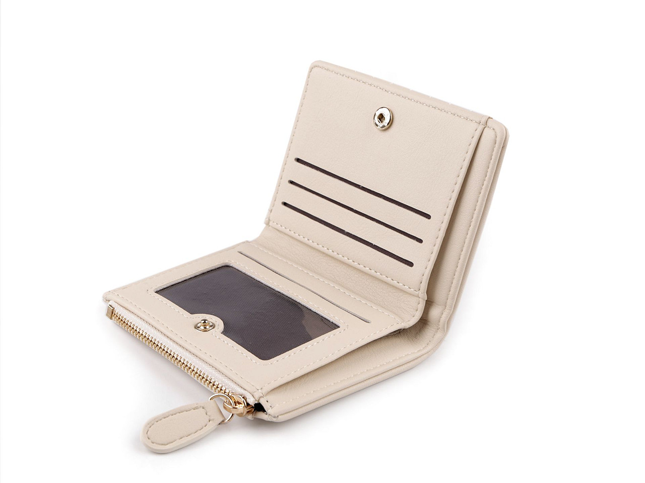 Geldbörse für damen gestickt, 9 x 12 cm - Schwarz (1 Stück)