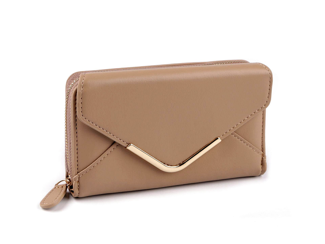 Geldbörse für damen, 9 x 15 cm - Beige (1 Stück)